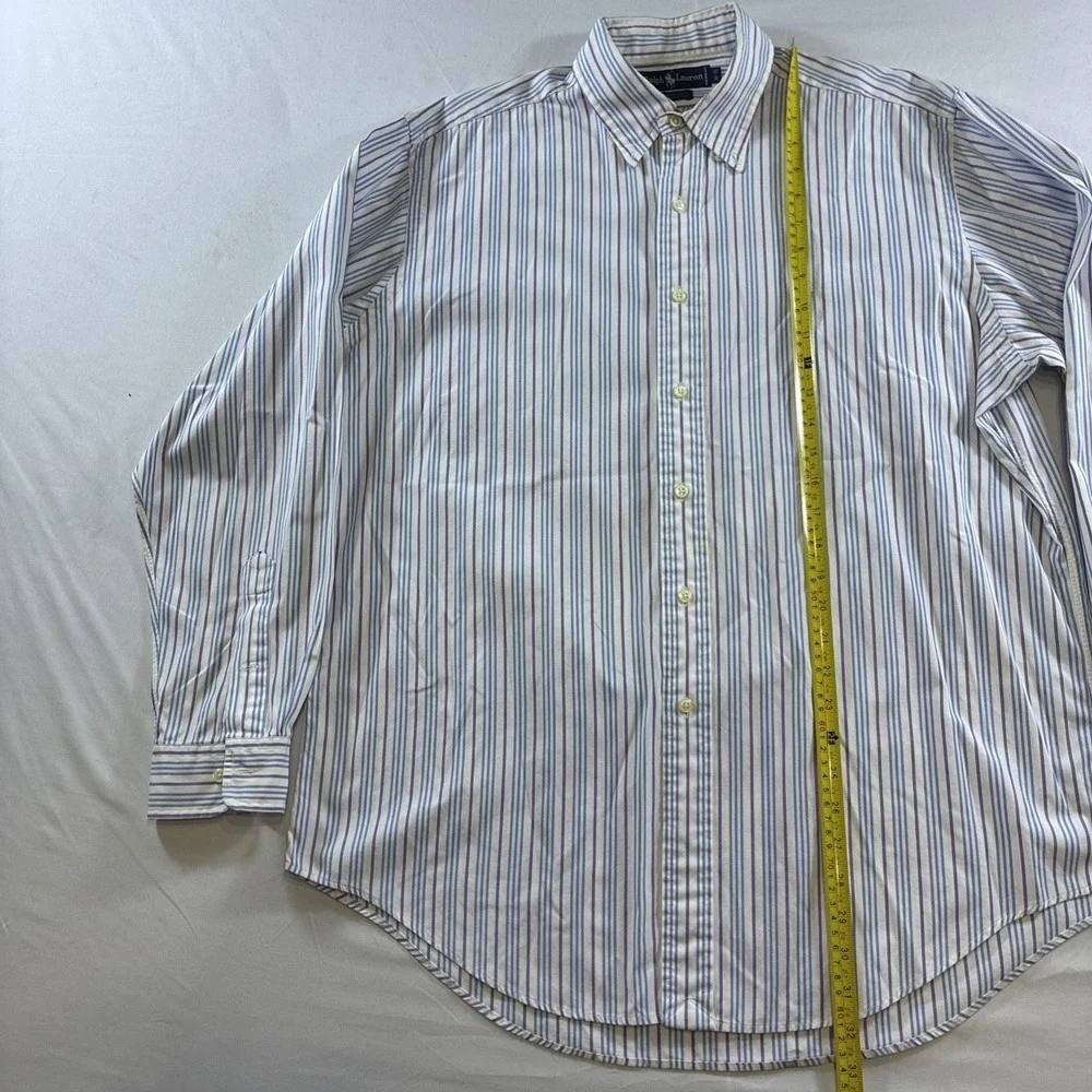 Polo Ralph Lauren Striped Oxford Dress Shirt Men's 16/35 Or L
